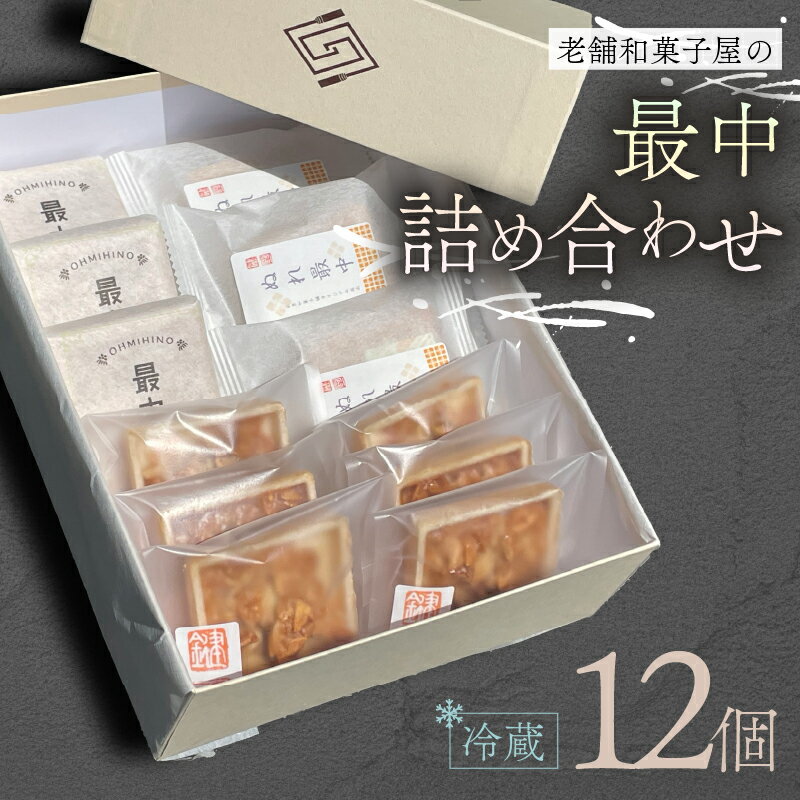 【ふるさと納税】 最中 詰め合わせ 12個 3種類 の 最中 最中 ぬれ最中 フロランタン最中 お茶菓子 お茶 和菓子 お菓子 おやつ スイーツ もなか モナカ フロランタン ギフト 簡易包装 進物用 御歳暮 お中元 贈り物 滋賀県 日野町 かぎや菓子舗