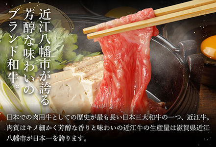 休暇村近江八幡 近江牛ディナービュッフェ「すき焼き用」ロース・モモ・バラ【500ｇ】【BV04SM】