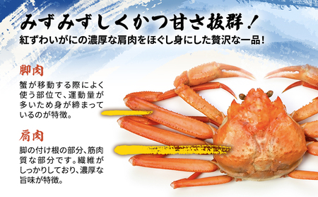 カニ缶 缶詰 紅ずわいがに 脚肉 くずれ 110g × 5個 セット