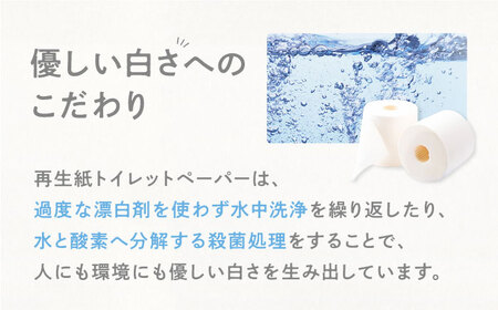 【細穴タイプ】トイレットペーパー ダブル 長巻き 65m 6ロール×8パック エコ  コアレス《豊前市》【大分製紙】[VAA018] トイレットペーパー トイレットペーパーダブル エコトイレットペーパ