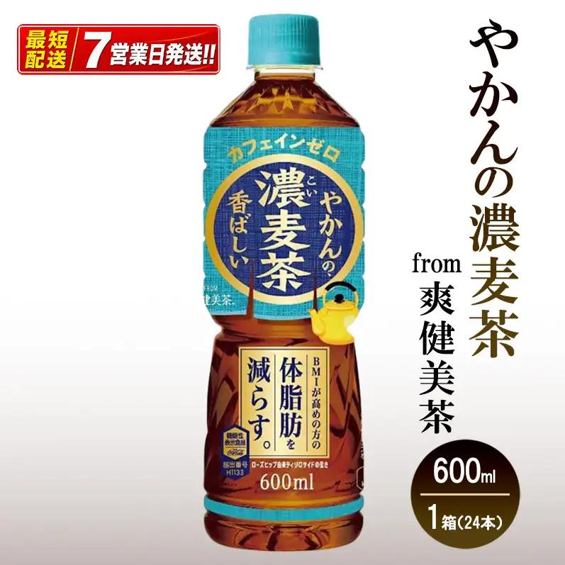 やかんの濃麦茶 600ml 24本 麦茶 コカ・コーラ 
