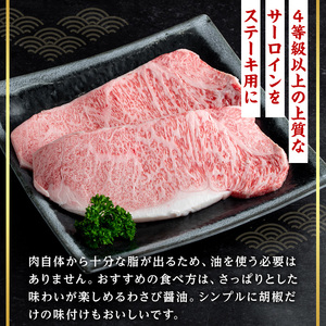 鹿児島県産 黒毛和牛 サーロイン ステーキ (計400g・200g×2) 国産 牛肉【肉のちょーさん】A952