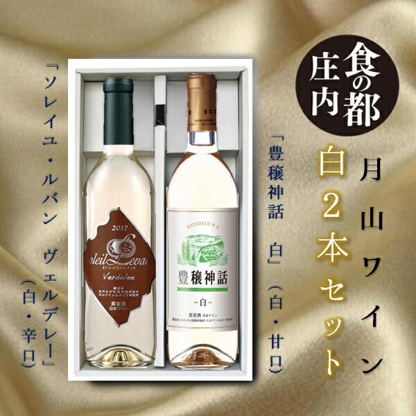 【ふるさと納税】食の都庄内　月山ワイン　白2本セット（庄内たがわ農業協同組合）