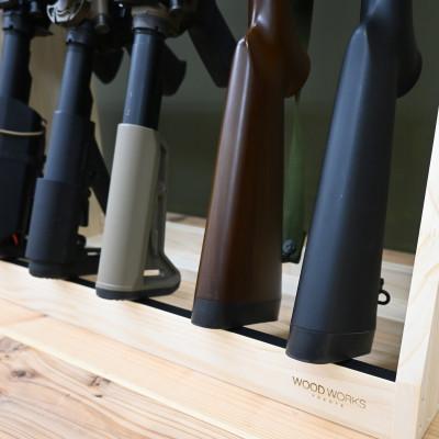 ふるさと納税 横手市 WOOD WORKS ライフルスタンド 3丁掛+マガジンラックセット【本体:ナチュラル】 |  | 03