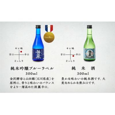 ふるさと納税 小松市 日本酒 神泉 ほろ酔いセット300ml 6本セット (6種類)大吟醸 純米酒 |  | 02