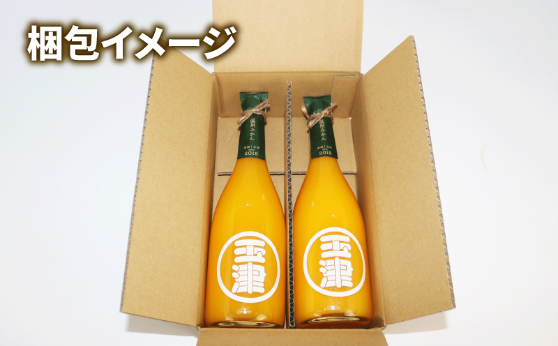 玉津 みかんジュース 温州みかん 720ml× 2本 玉津柑橘倶楽部 先行予約 100％ジュース ストレートジュース ジュース 愛媛みかん 愛媛蜜柑 愛媛ミカン うんしゅう みかん mikan 果物 