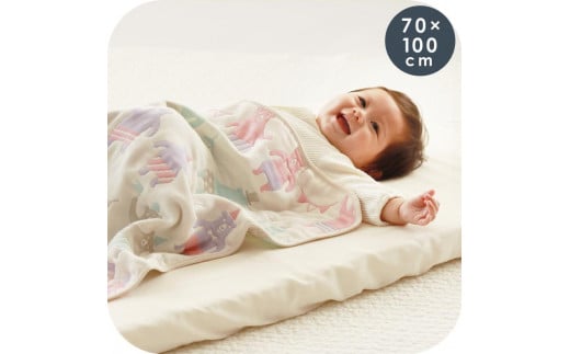 
            6重ガーゼケット ベビー 綿100% ベビー ギフト 出産祝い プレゼント
          