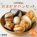 【ふるさと納税】＜Cotopanおまかせパンセット（8～9個）＞ 天然酵母 国産 ハード系 スイーツ モーニング 低温長時間発酵 パン お楽しみ 定番商品 おすすめ商品 自家製酵母 詰め合わせ 詰合せ 詰め合せ Cotopan 愛媛県 西予市【冷凍】『1か月以内に順次出荷予定』