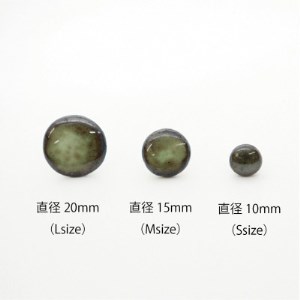 【美濃焼】苔むらタイルピアス(直径20mm)【1380455】