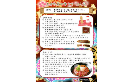 【数量限定】熊本 和牛 あか牛 牛丼 2人前セット モモ 約200g 【有限会社 三協畜産】[AYCQ004]