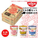 【ふるさと納税】 【定期便3か月】日清ヌードル3種セット 各1箱（20食）合計3箱ラーメン麺 即席麺 麺類 ラーメン カップ麺 インスタント 麺類 カップラーメン ギフト ふるさと納税 麺類 ラーメン お楽しみ