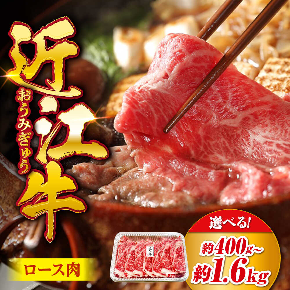 【ふるさと納税】【選べる容量】近江牛ロース400g〜1.6kg 滋賀県長浜市/有限会社旭ミイト[AQDB005] 肉 牛肉 近江牛 ロース 切り落とし 切落し 切り落し スライス 焼肉 すき焼き しゃぶしゃぶ 高級 黒毛和牛 人気 国産 冷凍 和牛 すき焼き用 しゃぶしゃぶ用 お取り寄せ