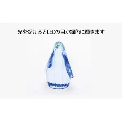 【世界初の全方位受光ソーラー】スフェラーペンギン＜ブルー＞［ 京都 世界初 太陽電池 スフェラ―パワー ペンギン ソーラー オブジェ かわいい 不思議 水槽用装飾品 ふるさと おしゃれ かっこいい 京