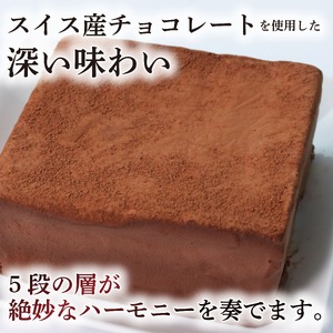 スイス産チョコレートのチョコレートケーキ 「ショコラdeショコラ」 冷凍 ケーキ