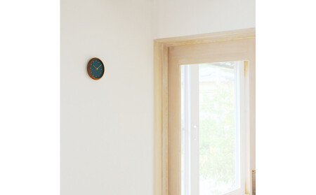 はなもっこ 掛時計 群緑　ブラウン