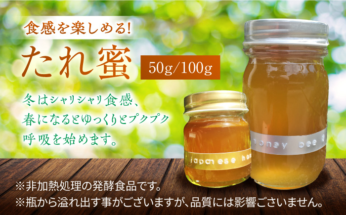 超希少【天然】日本蜜蜂の生はちみつ　たれ蜜・花粉蜜 計300g ハニーディッパー付き　【食べチョクアワード2023 3位入賞】　 日田市/総合環境計画研究所 the honey shop [ARBN0