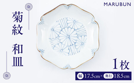 【有田焼】菊紋　和皿 / 焼き物 磁器 / 佐賀県 / 株式会社まるぶん[41APCD073]