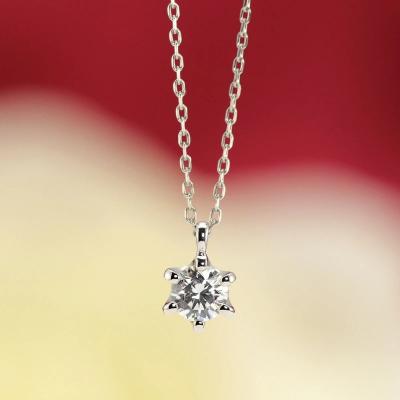 ふるさと納税 甲府市 Pt900　0.28ct　1粒ダイヤモンド ペンダント-P0219 |  | 01