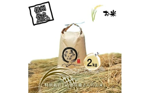 【令和7年産・白米2kg】「五郎兵衛さんのお米」＜2025年10月初旬以降順次配送＞ 長野県 信州 新米 こしひかり【五郎兵衛米 新米 米 コメ 白米 精米 お米 こめ おこめ 備蓄品 仕送り おすそ分け 備蓄米 コシヒカリ こしひかり 長野県 佐久市 】