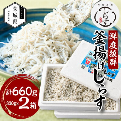 【ふるさと納税】極鮮 茨城・鹿島灘 常陸乃国しらす「釜揚げしらす」 600g(300g×2箱) 冷凍便【配送不可地域：離島・沖縄県】【1674816】