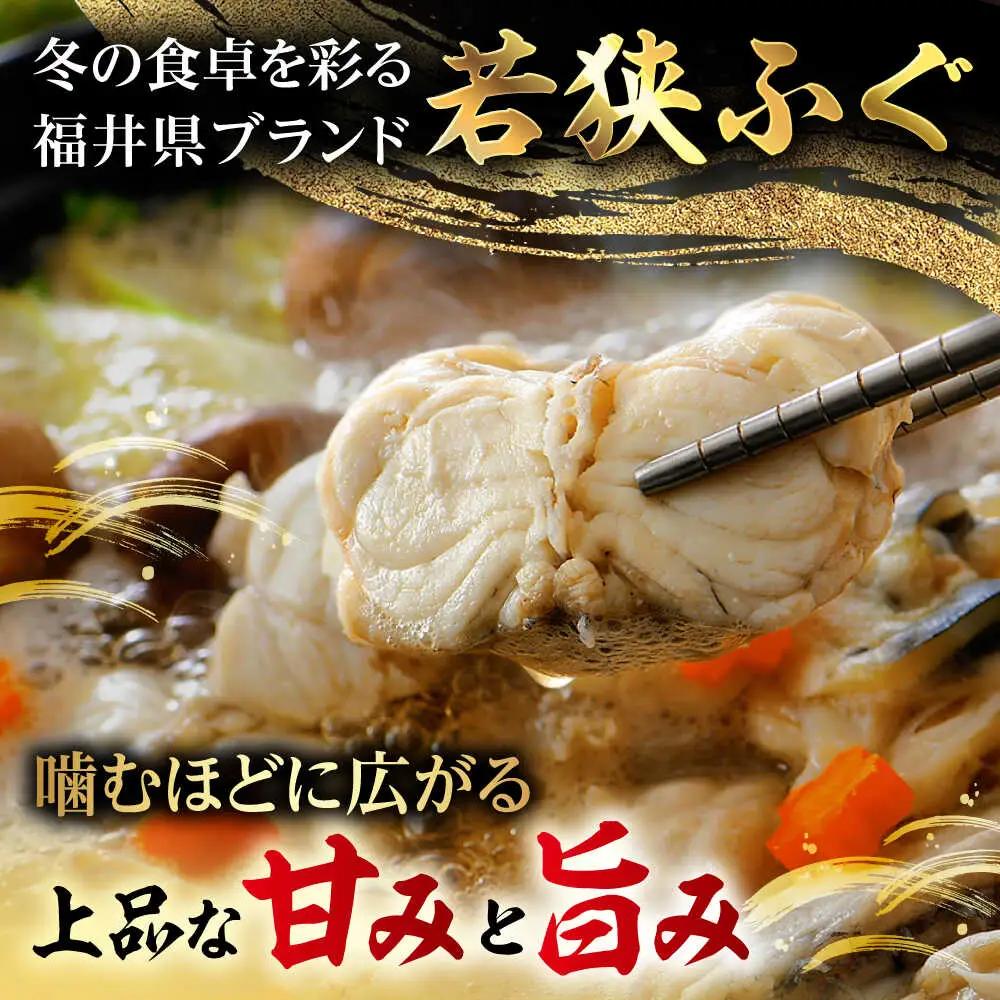 【先行予約/10月19日より順次配送】【着日指定・のし対応可】若狭ふぐ 鍋セット 冷蔵 4人前 ふぐ 小浜市 / 阿納ふぐ組合 [BFAC002] 