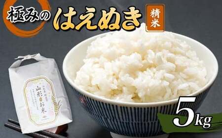令和7年産 極みのはえぬき5kg 米 お米 おこめ ふるさと納税 山形県 新庄市 F3S-2432