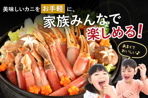 北見市加工 生冷本ズワイガニセット 800g 昆布入 ( 海鮮 魚介類 魚介 蟹 かに カニ セット 鍋 カニ鍋 カニ爪 ズワイガニ かにしゃぶ カット済 贈答 ギフト )【094-0050】