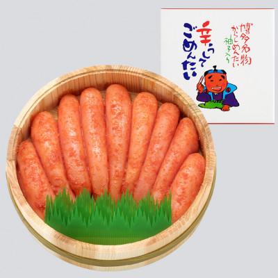 ふるさと納税 行橋市 無着色辛子明太子500g　木樽入り(行橋市)