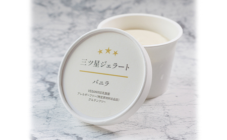 世界中の人たちが食べられる！VEGAN対応乳酸菌入り「三ツ星ジェラート」定番12個セット（バニラ×4、チョコ×4、抹茶×4）ジェラート セット アイス スイーツ 豊島区 東京