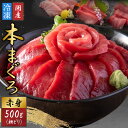 【ふるさと納税】【最新鋭の冷凍技術 刺身用】本まぐろ 赤身 500g（柵どり）[A-107005] / まぐろ マグロ 鮪 本マグロ 本まぐろ 刺身用 お刺身 500g 柵どり 赤身 まぐろ丼 国産 冷凍 送料無料