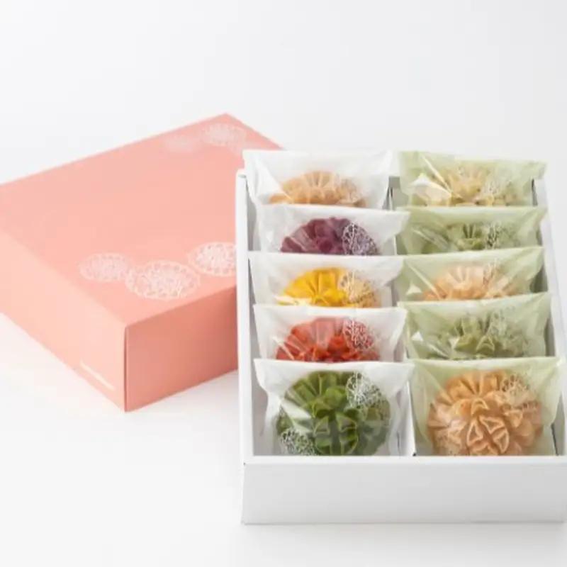 手土産 ギフト / 花咲かりん詰合わせ箱 8種10個入り（塩味入り）【kkmn0005】