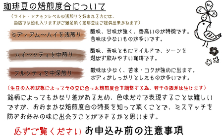 【宝塚】3ヶ月の定期便（当日自家焙煎珈琲豆6種 計1200g）Type2【豆】