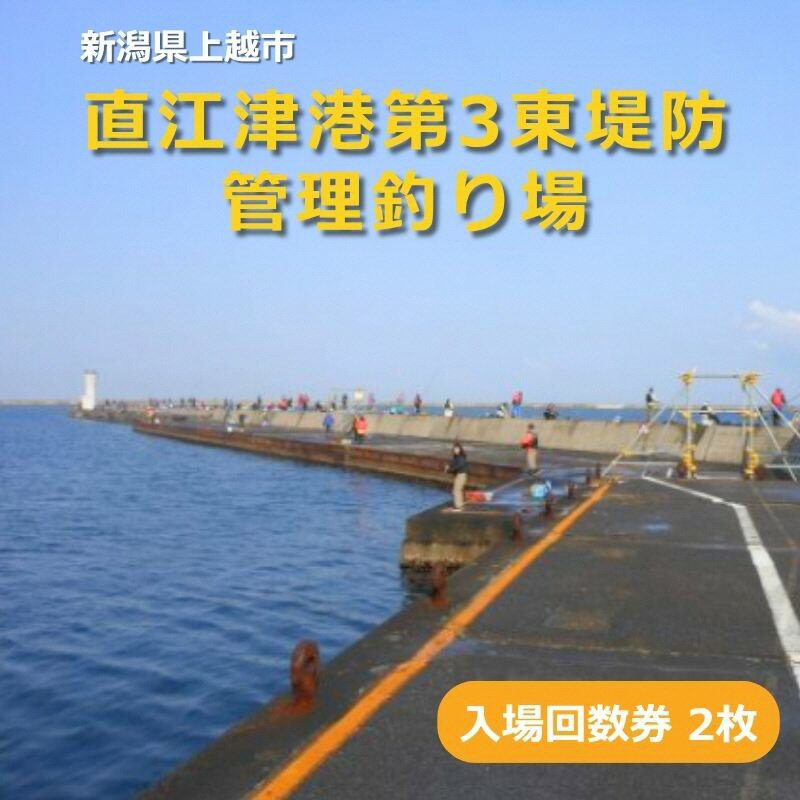 【ふるさと納税】直江津港第3東防波堤管理釣り場 入場回数券 2枚セット ハッピーフィッシング