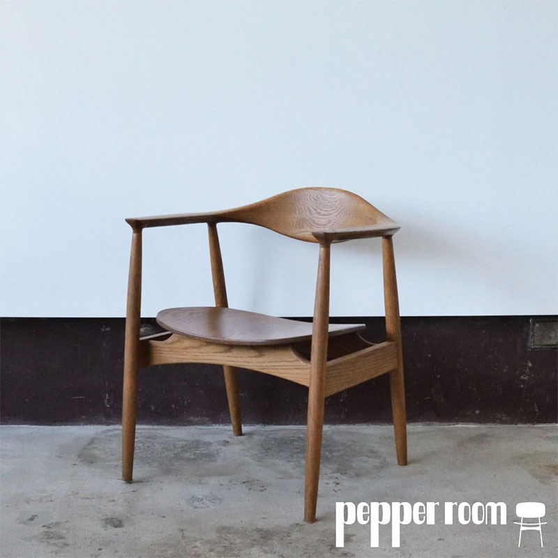 【ふるさと納税】アームチェア オーク　プライウッド/オーク材　お届け：受注後1～3ヵ月