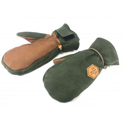 ふるさと納税 白馬村 DSPグローブ 　ミトン　グリーン　SS　スキー・スノーボード兼用グローブ(DS2-MT)