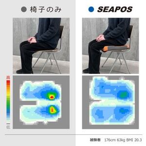 【 モルテン 】おしりにかかる圧を取り除き、快適な座位を保つ ウレタンフォーム+ゲル2層式クッション【1552470】