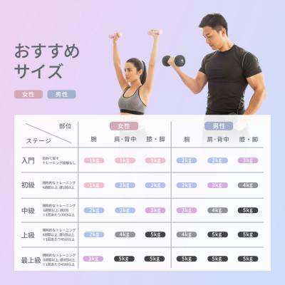 ふるさと納税 深川市 【&Less FITT】カラーダンベル グレー 4kg トレーニング フィットネス |  | 03