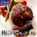 【ふるさと納税】【合計1.5kg】石垣牛 100% 極めハンバーグ 150g×10個 ≪肉職人が作ったこだわりハンバーグ≫ 石垣牛 沖縄県 石垣市 石垣島 牛肉 牛 肉 黒毛和牛 TM-6