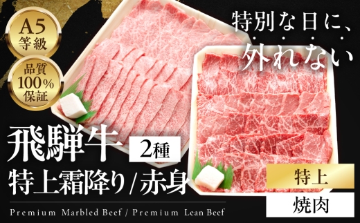 ≪品質100%保証≫ A5等級飛騨牛  特上　霜降り・赤身焼肉　1kg
