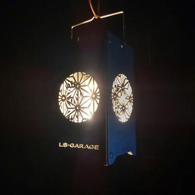 ふるさと納税 岡崎市 LEDランプシェード　麻のは文様丸型 |  | 02