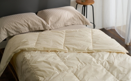 洗える 羽毛肌掛けふとん ダブル（約190×210㎝） | 手洗い可 国産 寝具 布団 ホワイトダックダウン85％ 泉大津市