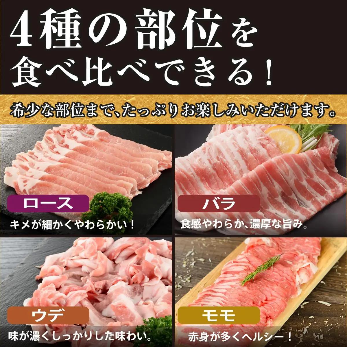 【ふるなびWEEK対象】【順次発送】沖縄あぐー豚 しゃぶしゃぶ食べ比べまんぷくセット（1.2kg） I  あぐー豚 しゃぶしゃぶ 沖縄県産  ブランド豚 沖縄県 南城市 ふるさと納税 沖縄県食肉センタ