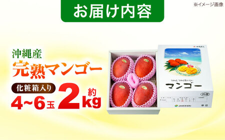 完熟マンゴー 約2kg (4～6玉 / 化粧箱・秀品) マンゴー 沖縄 果物 フルーツ ギフト 沖縄市 / ちゃんぷる～市場[BCAA004]