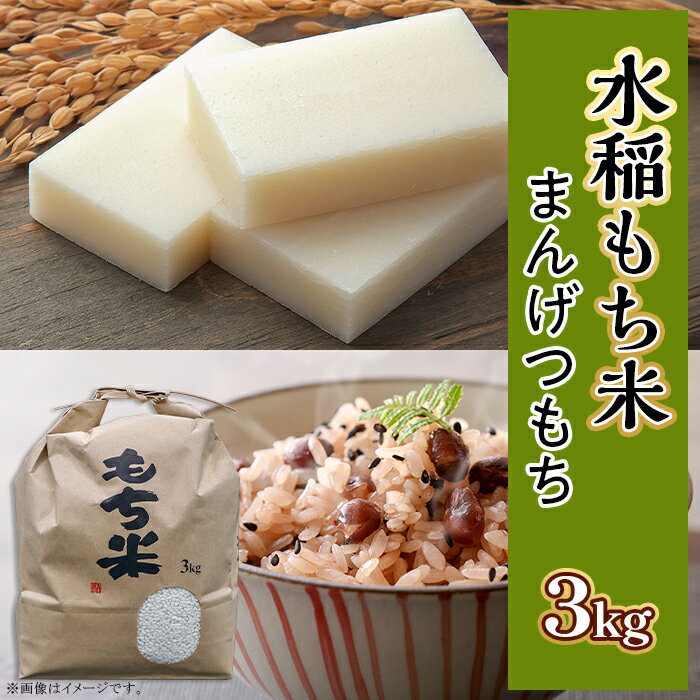 【ふるさと納税】もち米 まんげつもち 茨城 おすすめ 土づくり こだわり 直送 606 【令和7年産】水稲もち 2升 3kg