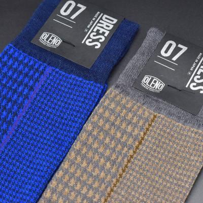 ふるさと納税 広陵町 「NOBLE ソックス」 2足セット 24〜26cm(千鳥格子/ブラウン 千鳥格子/ブルー) |  | 01