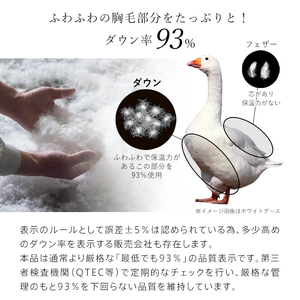 羽毛布団　ハンガリーホワイトダック93％　DP400　シングル（無地ネイビー）_羽毛 掛け布団 ハンガリー ホワイトダック ダウン 93％ DP400 洗える 日本製 シングル ふっくら 保温 立体キ