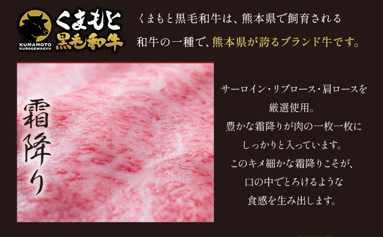 黒毛和牛 A4～A5等級 選べる 霜降り 赤身 すき焼き しゃぶしゃぶ 極上 スライス  600g 数量限定 先行予約 牛肉 冷凍 くまもと黒毛和牛 《7-14日以内に出荷予定(土日祝除く)》 冷凍庫