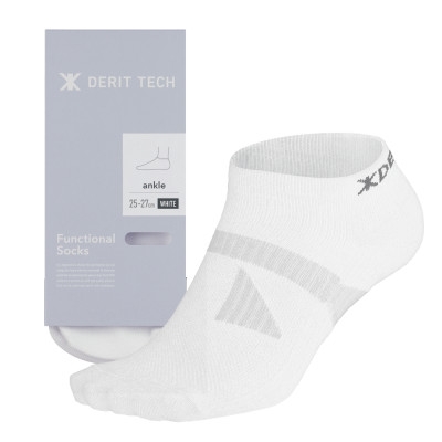 
                  デリットテック 機能性ソックス(ホワイト)22～25cmゴルフ/マラソン/姿勢/パフォーマンス【1590622】
                
