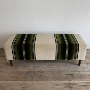 150 Bench(150ベンチ)グリーンストライプ BR鉛筆脚【SWOF】【1501635】