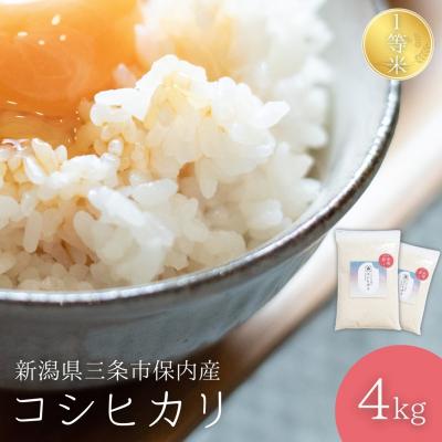 ふるさと納税 三条市  新潟県三条市保内産コシヒカリ 1等米 4kg(2kg×2袋) 2025年産 【012S135】